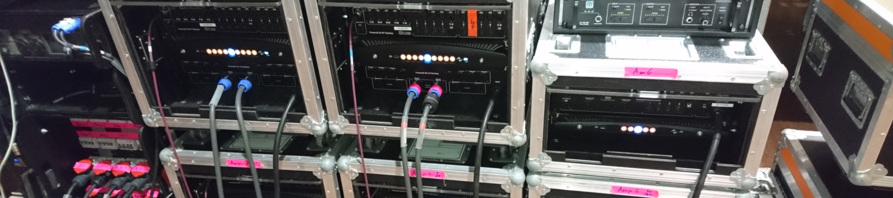 TOURINGRACKS WITH POWERSOFT AMPLIFIERS